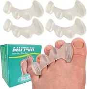Toe Separators for Women-Improve Toe Problems,Bunion Pads Soft and Comfortable SEBS Material,Toe Spacers for Men Bunions Overlapping Toes, Hammer Toes