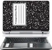 Meffort Inc 17 17.3 Inch Laptop Skin Sticker Premium Vinyl Sticker Cover Art Decal (Included 2 Wrist Pads) - Composition Book 2