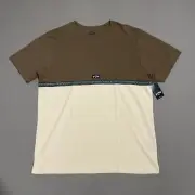 Billabong Shirt Mens Large Tan Brown Surf Swim Lifestyle Light Weight Bash Oat