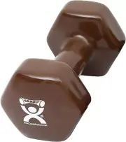 CanDo Vinyl Coated Dumbbell Brown 20 lb Single 1pc Handheld Weight