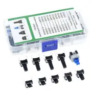 180pcs 4.3mm-14mm 10 Type Assorted 6X6 Light Touch Switch Set Push Button Switch