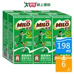 美祿巧克力牛奶麥芽飲品198ML X6入【愛買】