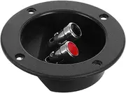 HEALLILY Speaker Terminal Cup Kit Car Speaker Accessory Terminal Block Connector Speaker Terminal Interface DIY Round Terminal Enhanced Bass Sound Easy to Install