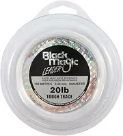 Black Magic Men Tough Trace Leader - 20lb - White, One Size
