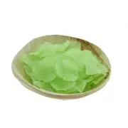 25 Light Green Leaf Acrylic Charms 2 Sided - K498