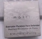 MALLY ~ Evercolor Poreless Face Defender - Compact w/ original Sponge NWOB