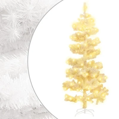 Swirl Pre-lit Christmas Tree with Stand White 150cm Xmas Decor