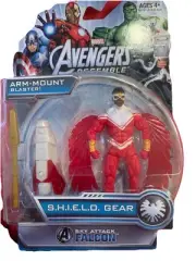 New Marvel Adventures Assemble Shirld Sky Attack Falcon Figure 2013 Arm Blaster