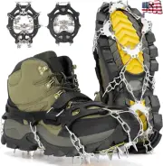 Ice Crampons 19 Micro Spikes Ice Cleats for Boots Anti Slip Ice Grip Spikes