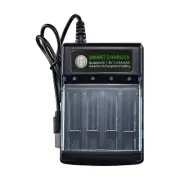 4 Slot Universal Battery Fast Charger For AA/AAA Rechargeable USB Quick Charge