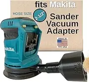 Sander Vacuum Adapter for most Makita Sanders - Shop Vac Attachment for Dust Collection Hose (2-1/2") by 1058Designs