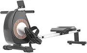 ASSYA Rowing Machine, Magnetic Resistance Rowing Machine, Multi-Speed Adjustment, Silent Flywheel, Foldable Storage, with Mobile Phone Holder