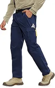 [MOURCE] Tactical Pants for Men Stretch - Water Resistant Breathable Work Pants, Lightweight Quick Dry Mens Hiking Pants