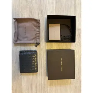 BOTTEGA VENETA 經典編織八卡 Bill Clip Wallet BV鈔票夾錢包 二手8.5成新