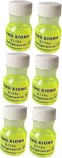 MUCKLILY 6pcs Fluorescent Leak Detection Dye for Air Conditioning Oil Maintenance Compact for Quick Leak Identification Cars