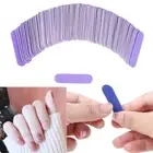 100Pcs Mini Nail Files Nail Disposable Cuticle Remover Buffers Nail Art To-bf WS