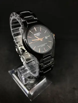 Nobel 諾貝爾錶**60周年慶**含運 黑色輕薄陶瓷釘面/數字精品錶 手錶男錶女錶對錶禮物