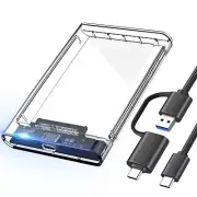 ELUTENG 2.5 SSD Enclosure 5Gbps Hard Drive Case Tool Free SATA to USB 3.1 Sol...
