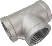 1" Stainless Steel Tee Female NPT Threaded T Shaped 3 Way Cast Pipe Fitting SS304
