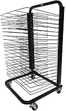 20-Tier Clothes Rack Mobile Art Drying Rack, Clothes Rack Art Studio, Educational Product Clothes Rack, Space Saving Rack for A3 Artwork/Painting