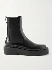 [Valentino Garavani] Valentino Garavani - Rockstud M-way Leather Chelsea Boots - Black - IT39 IT 39 Black