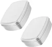 CANIGHT Mini Aluminum Box Set Soap Storage Travel Soap Holder Metal Rectangular Cans for Refillable Soap