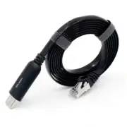 Essential 6 Ft. USB to RJ45 Serial Console UART Cable Black for Cisco Routers/Ap