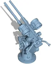 YZ350208B 1/350 Model Upgrade Parts WWII USN Twin Oerlikon Anti-Aircraft Gun Type B