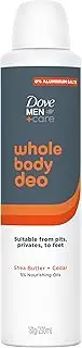 Dove Men+Care Whole Body Deodorant, Shea Butter Cedar 230 ml