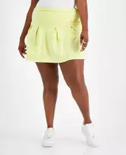 MSRP $39 Grayson Threads Trendy Plus Size Tennis Skort Yellow-Green Size 2X