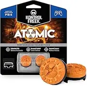 KontrolFreek Atomic for PlayStation 4 (PS4) Controller | Performance Thumbsticks | 2 Mid-Rise Convex | Orange