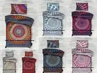 Indian Peacock Mandala Single Bed Quilt/Doona/Duvet Cover Set Bohemian Blanket