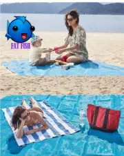 Sand Free Beach Mat Blanket Outdoor Magic Sandless Dirt & Dust Pad Mattress Rug