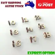 2pcs Mini Wooden Numbers 15mm High Art DIY Craft Wood Mathematics Learning