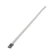 4-51 inch Zip Ties Stainless Steel Chrome Self-Locking Cable Clamps Exhaust Wrap