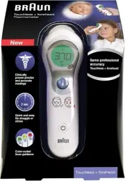 Touchless + Forehead Thermometer | Clinically Proven Precise and Accurate Tem...