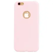 Slim Tpu Candy Color Mobile Phone Case For Iphone 6 / 6S Pink Cases Covers & Skins