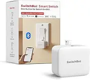 SwitchBot Smart Switch Button Pusher - No Wiring, Wireless App or Timer Control, Add SwitchBot Hub Mini to Make it Compatible with Alexa, Google Home, IFTTT (White)
