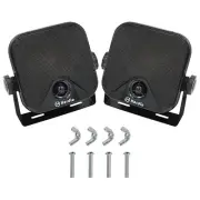 Herdio 4''Marine Heavy Duty Surface Mount Box Black Speakers For Boat UTV ATV RV