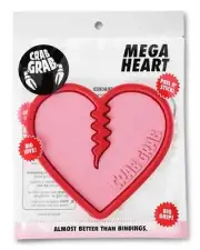 Crab Grab Mega Hearts Stomp Pad for Snowboarding - Bubblegum