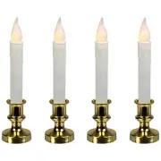 Northlight 4 B/O LED Flickering Window Christmas Candle Lamp with Timer 8.5"