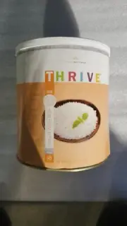 Thrive Life - Instant White Rice Can - 48 Servings - Extended Shelf Life 16+ Yrs