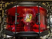 SJC Custom Drums Josh Dun Torch Snare Drum - 6.5 x 14, Red w/Black Hardware
