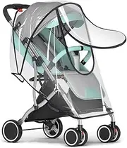 Heatunk Clear Universal Stroller Cover: Rain, Snow, Dust, and Wind Protection - Travel-Friendly Design for Jogging, Prams, and Buggies - Shield Your Baby from The Elements