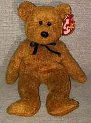 TY Beanie Baby Rare 1998 "Fuzz" Bear Collectible With Errors
