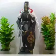 Medieval Black Knight Combat Full Body Armour Wearable Suit Of Armor Crusader