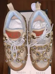 Gucci Flashtrek Chunky Sneakers with Removable Crystals Size 7 1/2 US