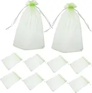 BEBEMOKO 120pcs Mesh Fruit Bag: Tree Covers Reusable Breathable Drawstring Bags Protecting Vegetable Net Cover for Garden Apple Trees