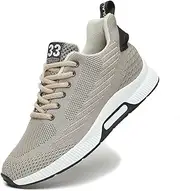 [vandimor] Men Elevator Sneakers Invisible Height Increasing 2.4 Inches Taller Elevator Sports Women Mesh Breathable Outdoor Casual Lace up Fashion Shoes