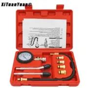 Gasoline Engine Compression Tester Kit, Professional Cylinder Pressure Gauge